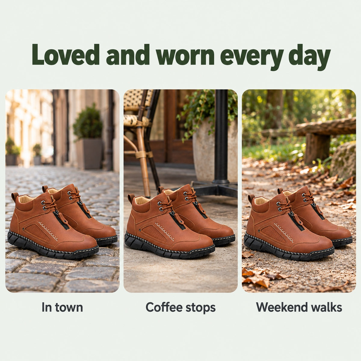 Dave – Men's Comfort Boots, worn every day
