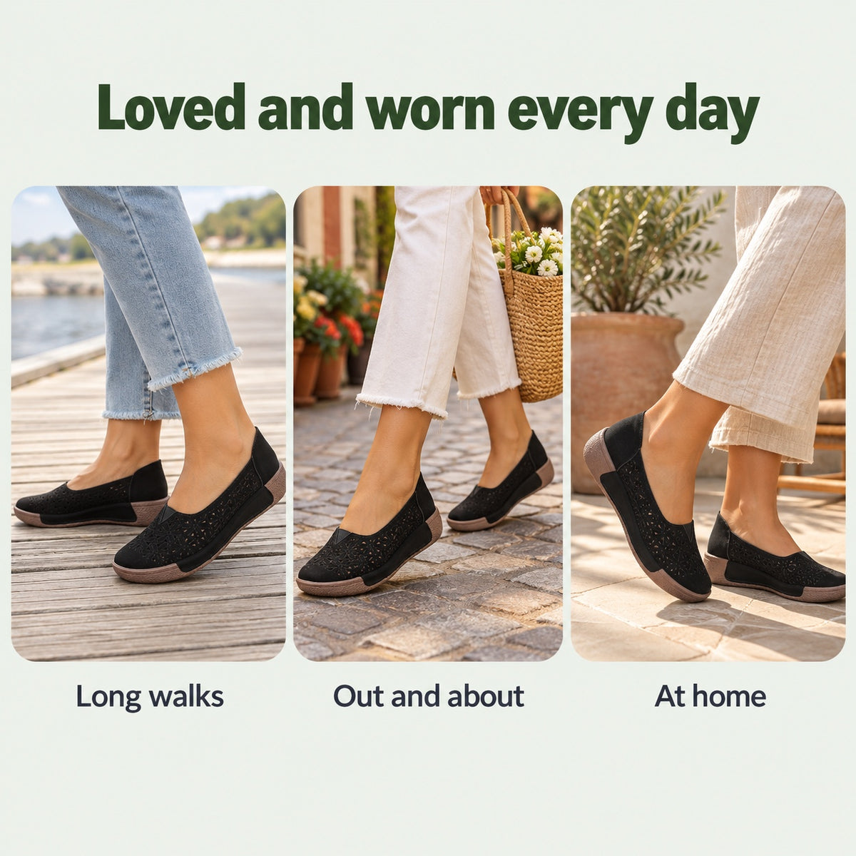 Debra – Women's Slip-On Loafers, worn every day