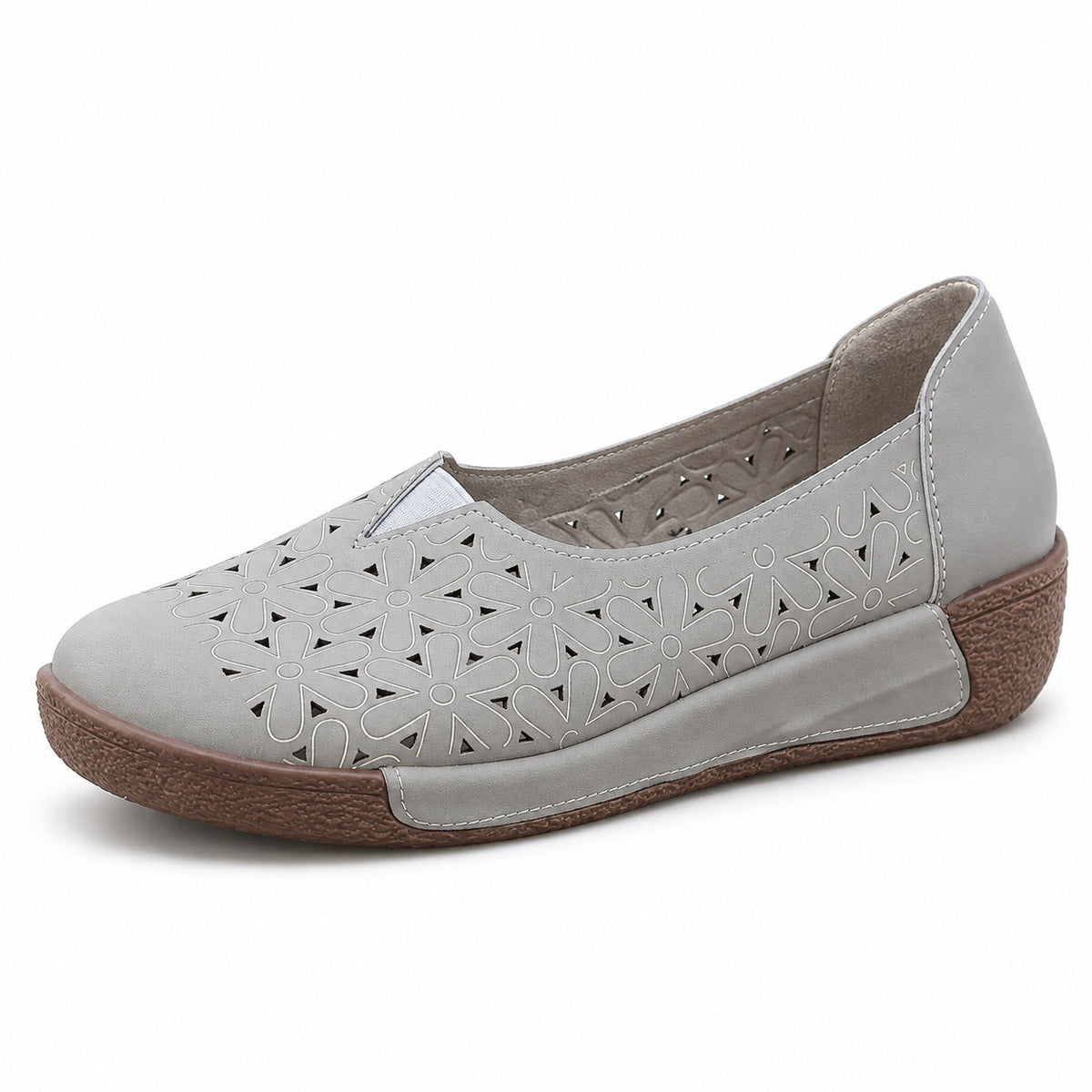 Debra – Women's Slip-On Loafers in Gray