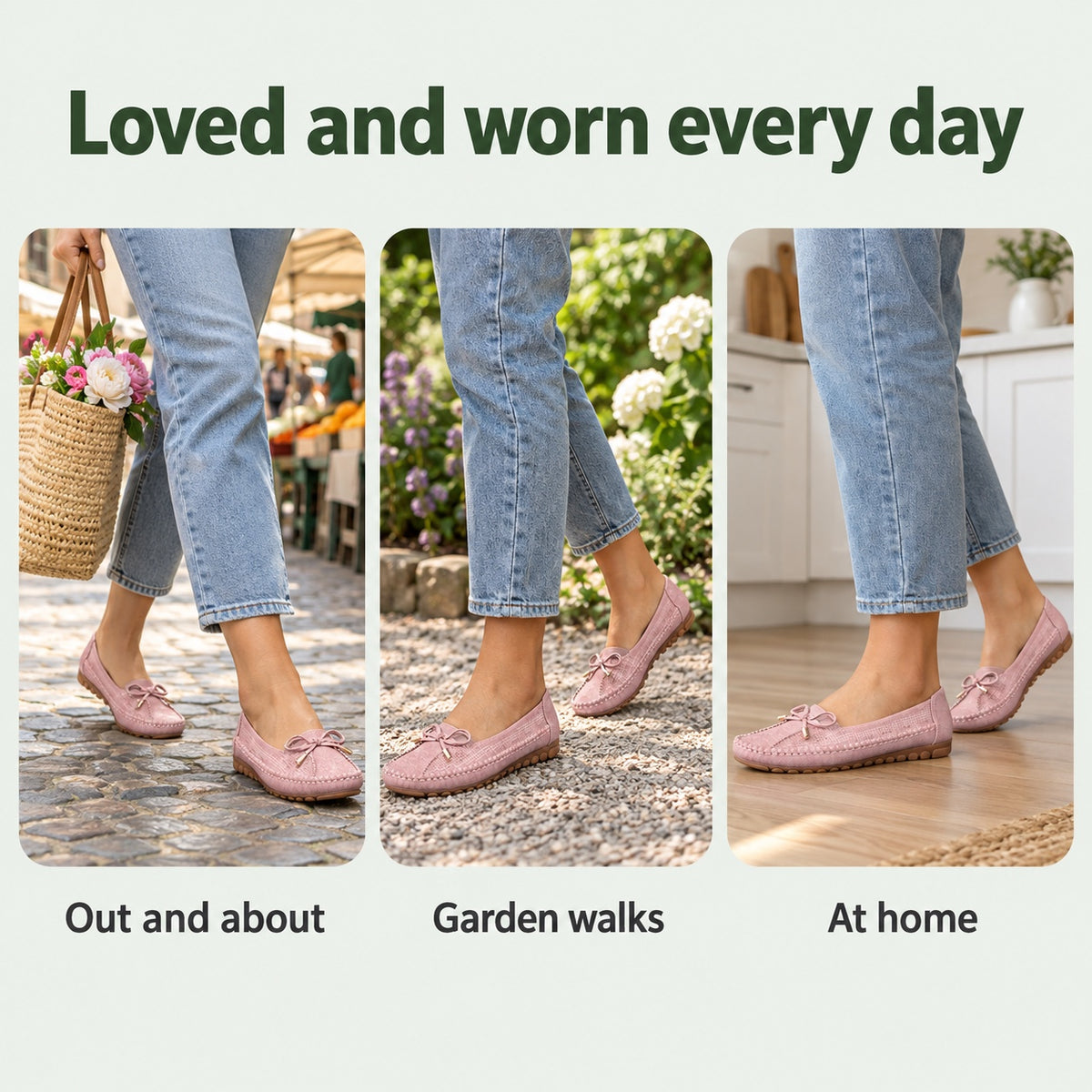 Della – Women's Arch Support Shoes, worn every day
