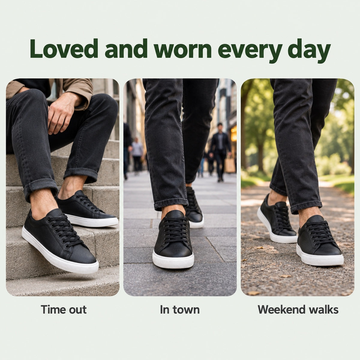 Derrick – Men's Walking Sneakers, worn every day