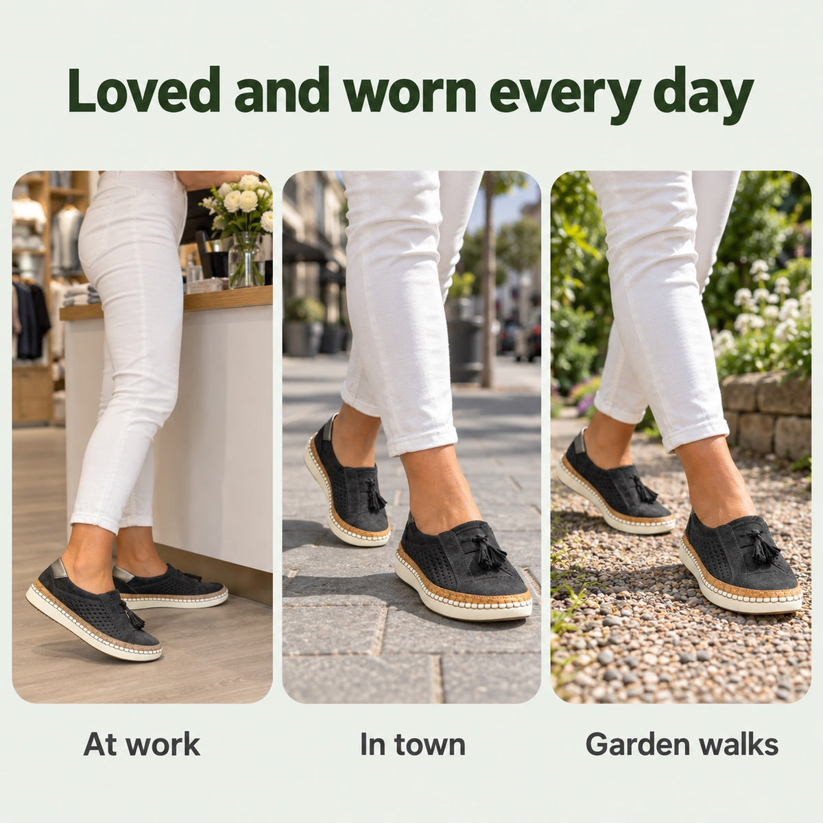 Dianna – Women's Non-Slip Shoes, worn every day