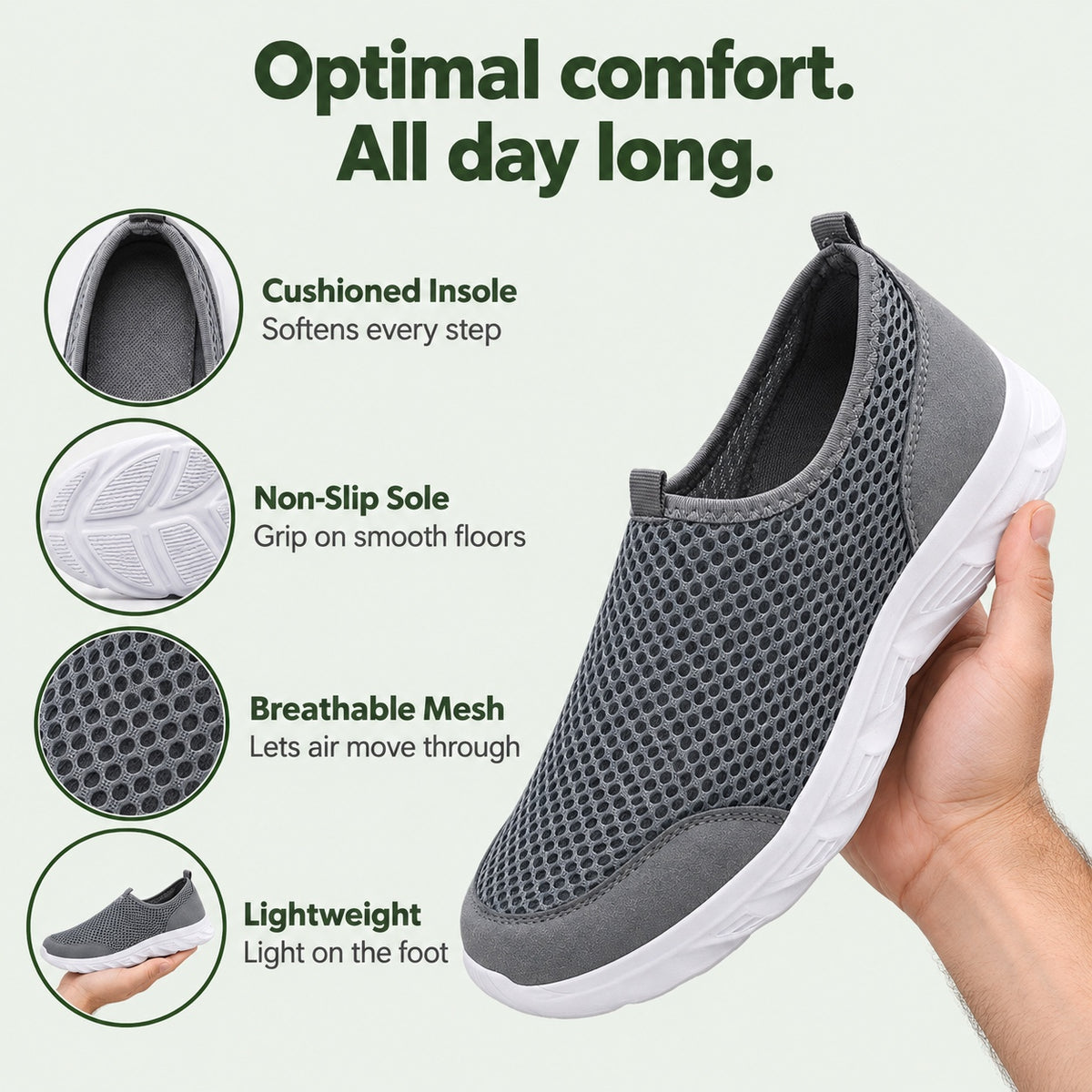 Dominic – Men's Nursing Shoes, features