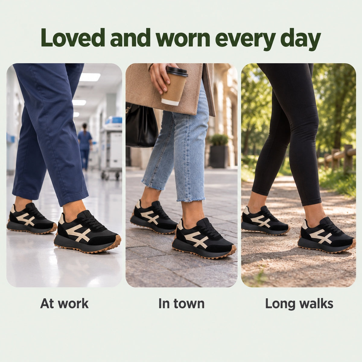 Dora – Women's Nursing Sneakers, worn every day