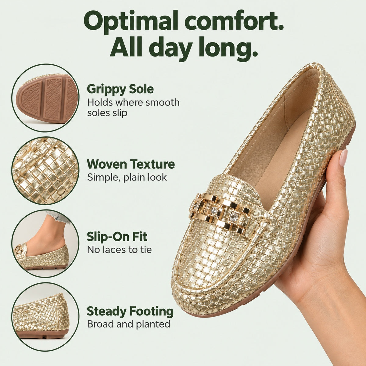 Doreen – Women's Slip-On Shoes, features
