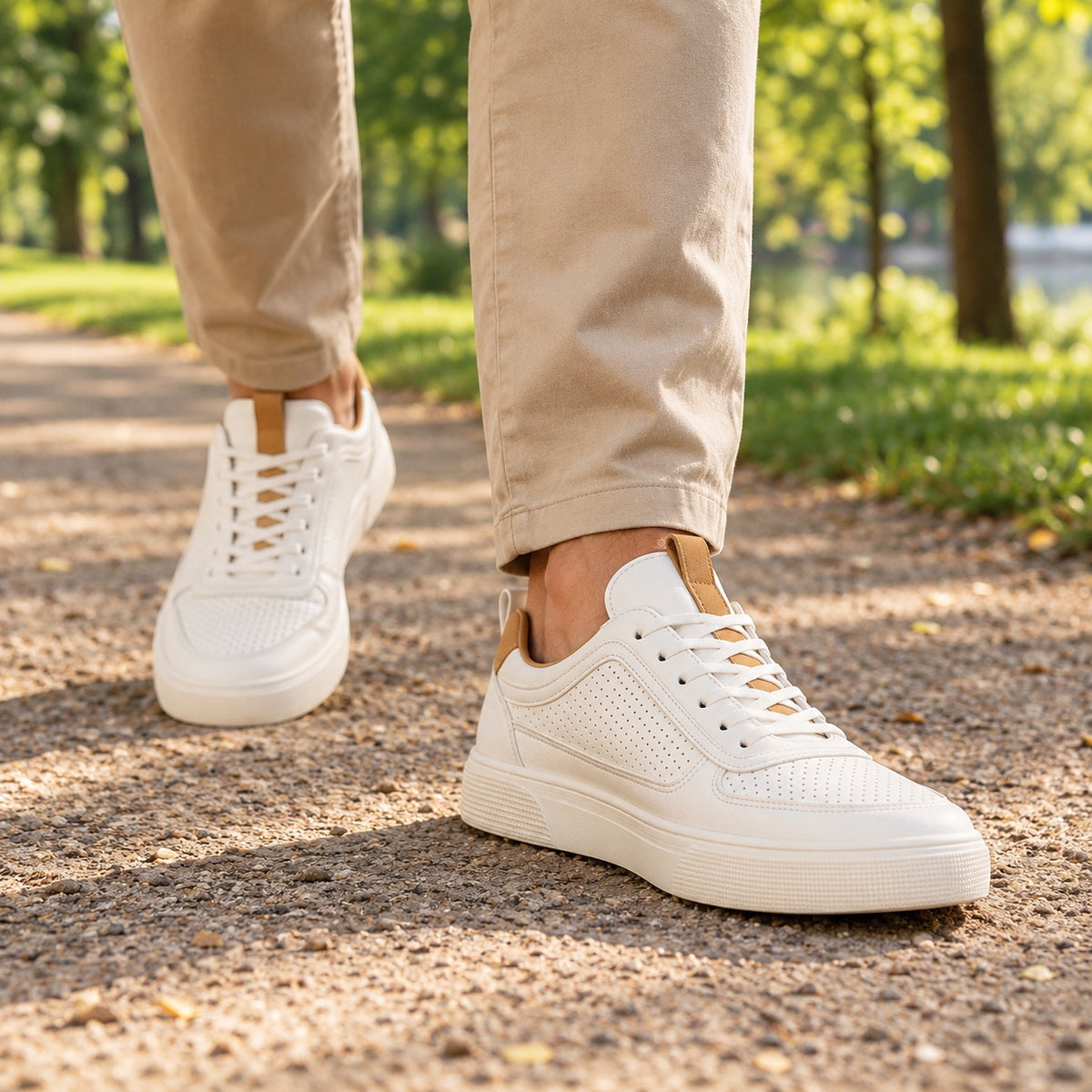 Duane – Men's Walking Sneakers, worn on a walk