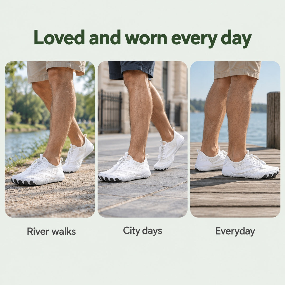 Ernest – Men's Barefoot Sneakers, worn every day