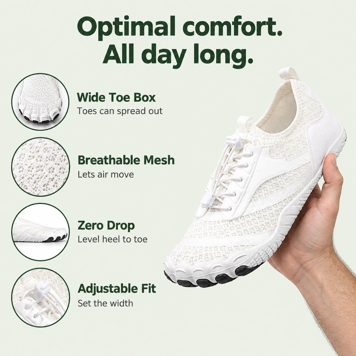 Ernest – Men's Barefoot Sneakers, features