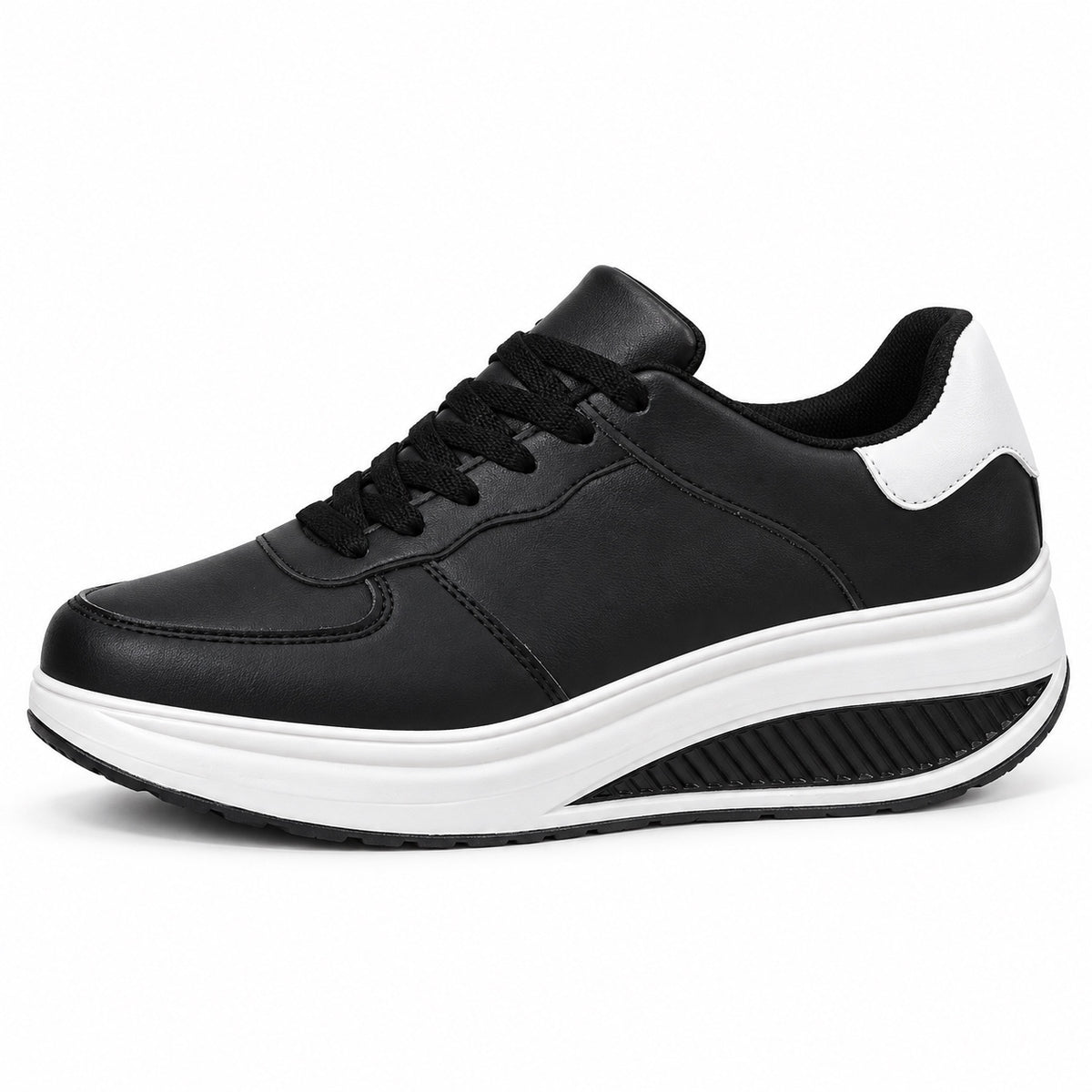 Ernestine – Women's Nursing Sneakers in Black/White