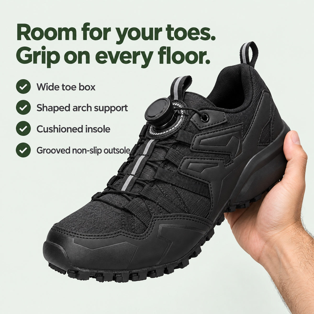 Ernesto – Men's Arch Support Sneakers, key benefits