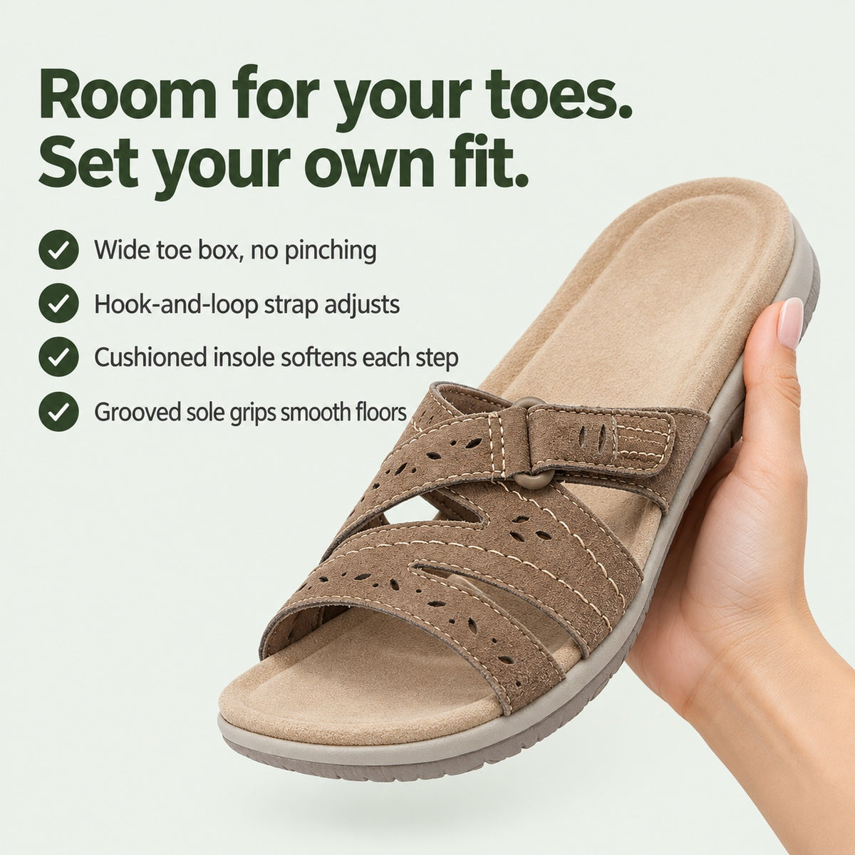 Esther – Women's Wide Toe Box Sandals, key benefits