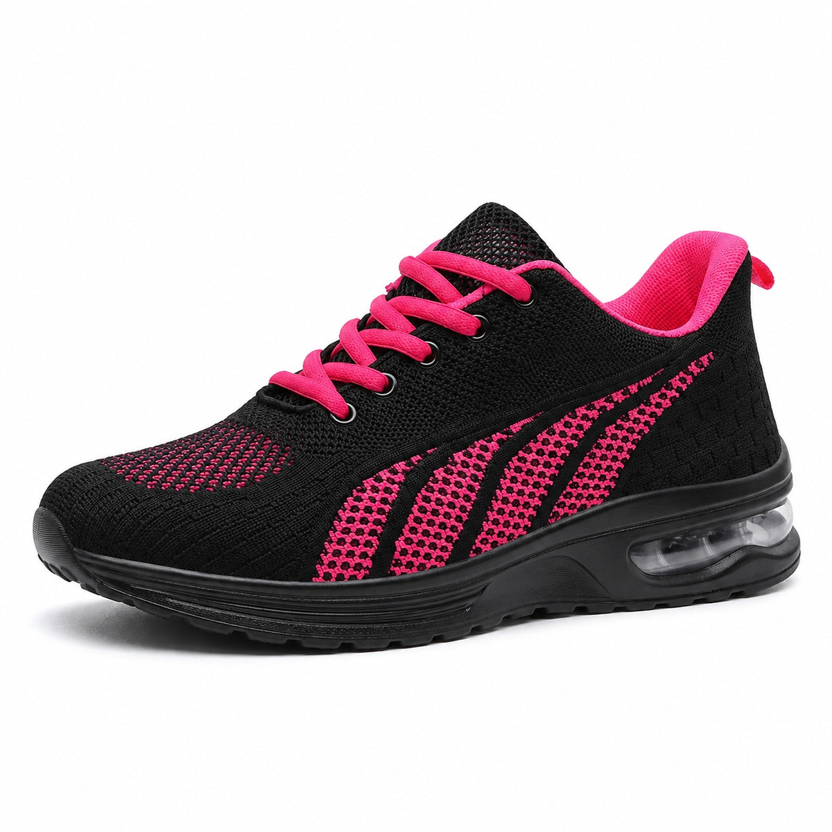 Eula – Women's Arch Support Shoes in Black Pink