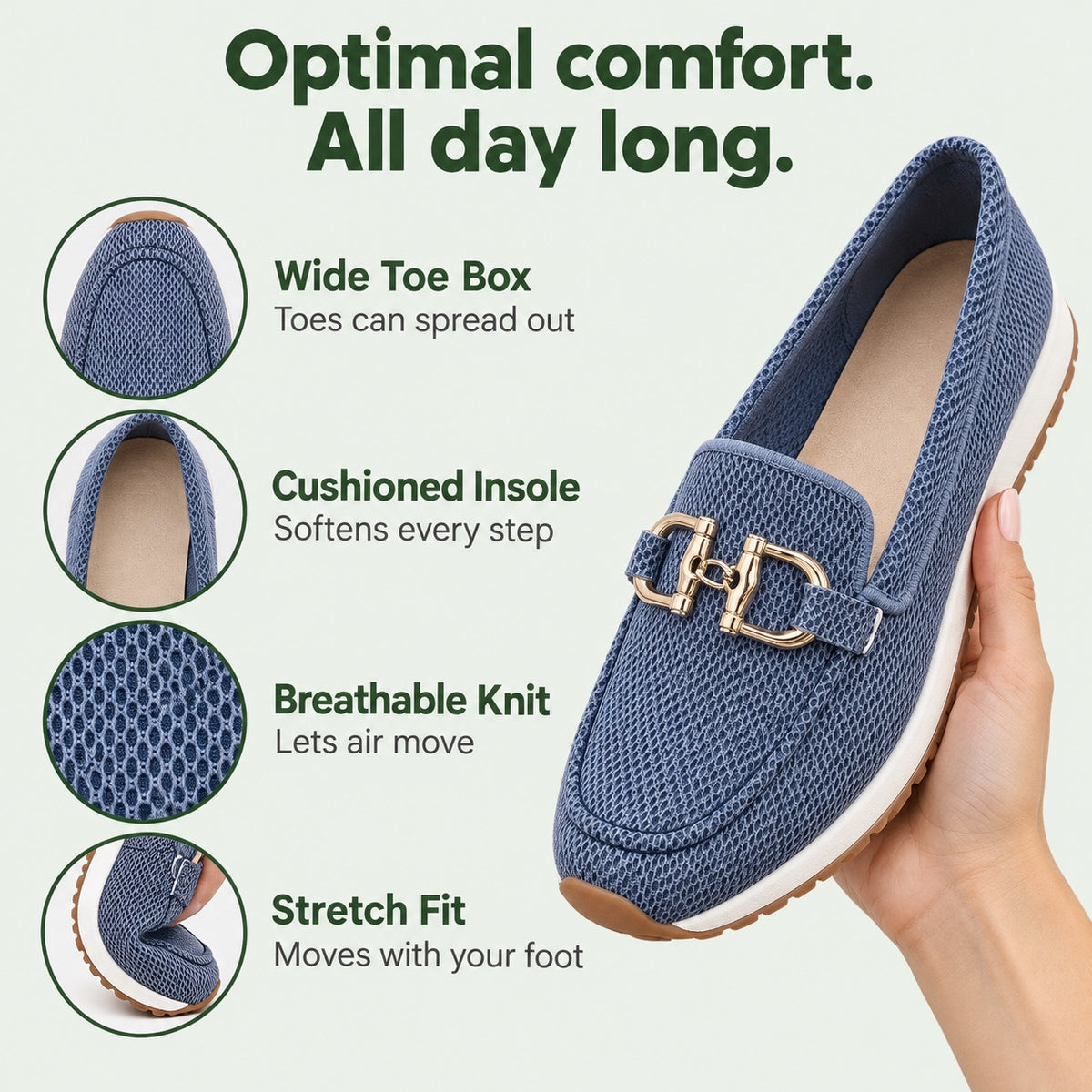Evelyn – Women's Orthopedic Loafers, features
