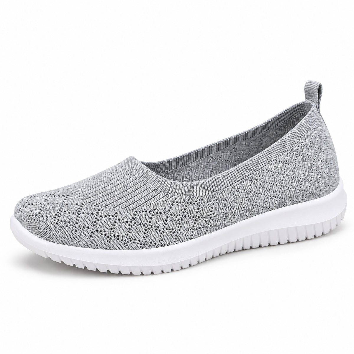 Everly – Unisex Slip-On Sneakers in Gray