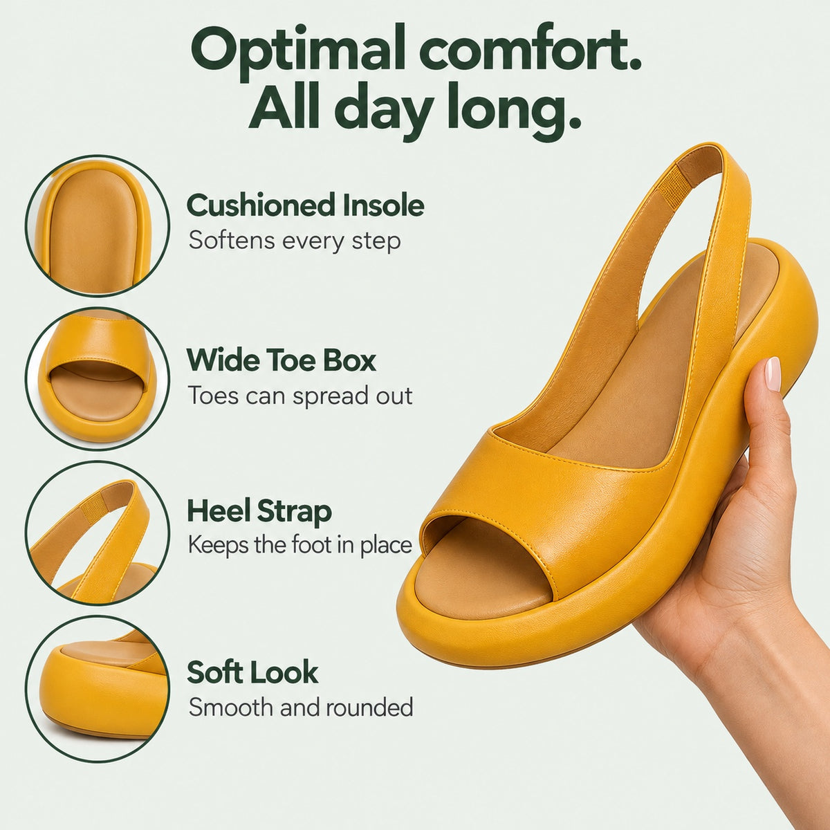 Faye – Women's Wide Toe Box Sandals, features