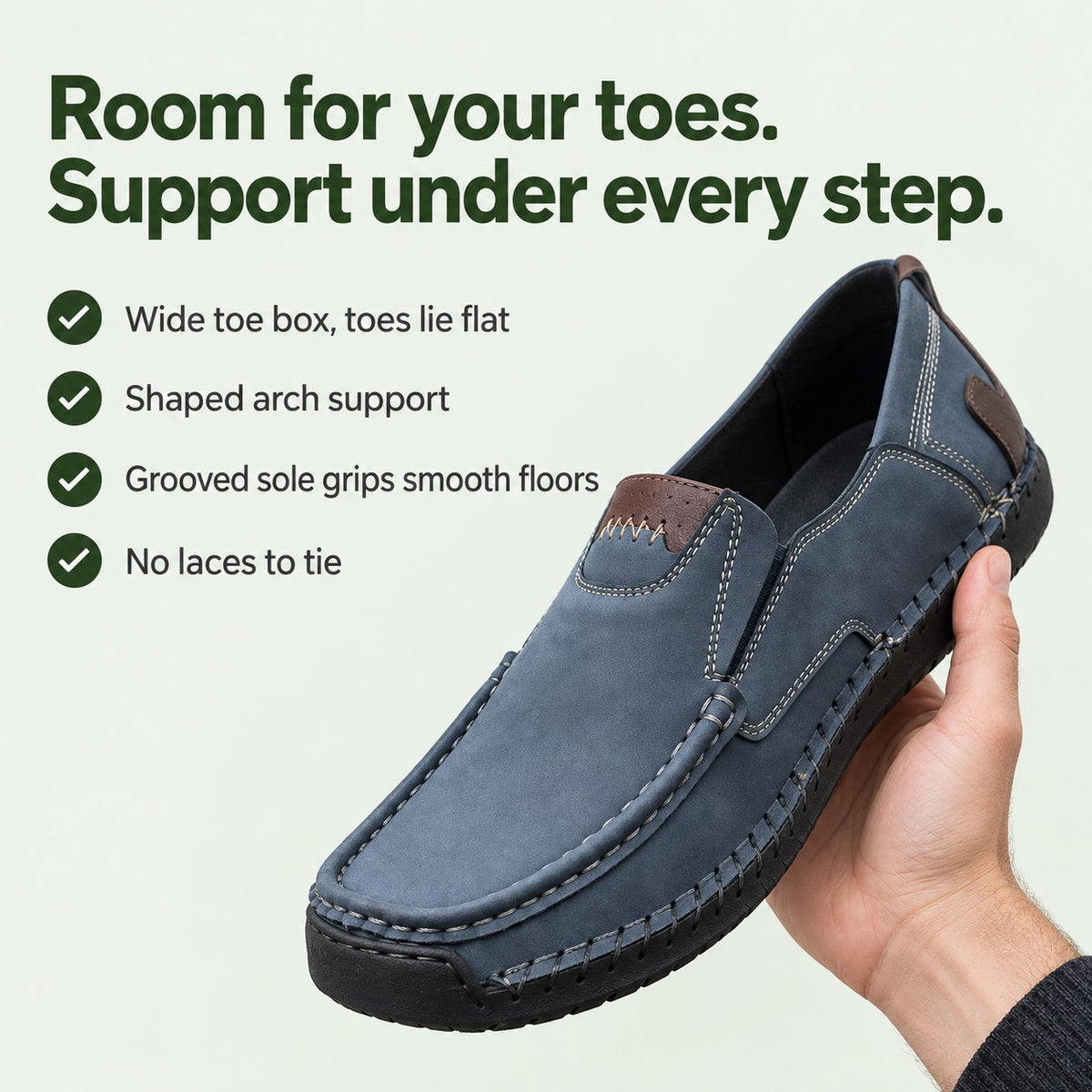 Felipe – Men's Arch Support Shoes, key benefits