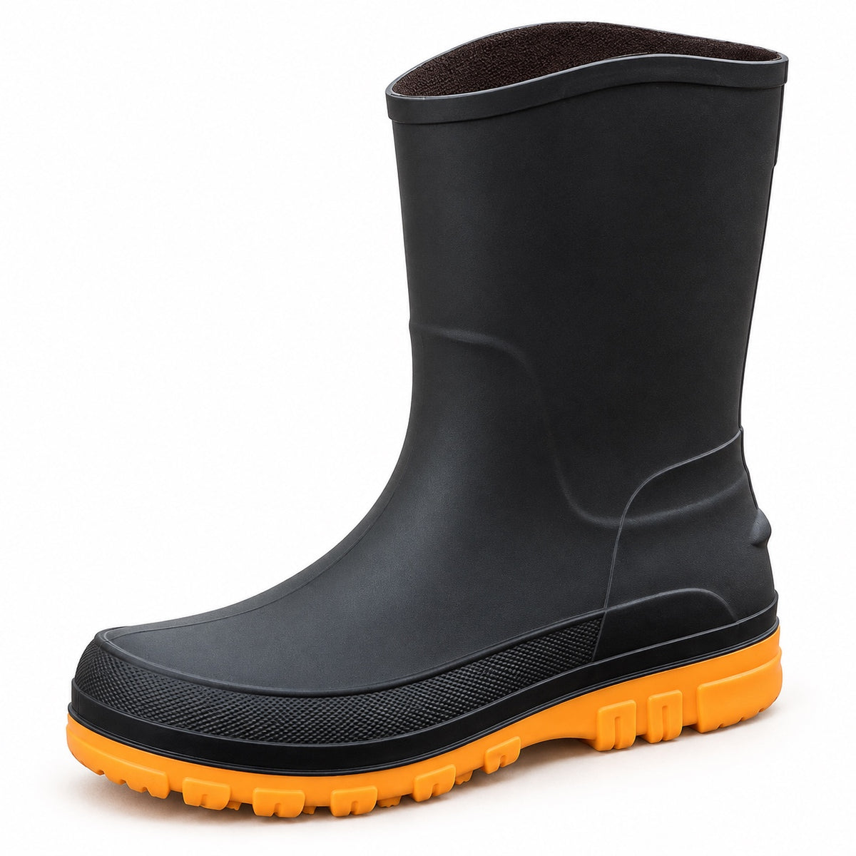 Felix – Men's Wide Calf Boots in Yellow