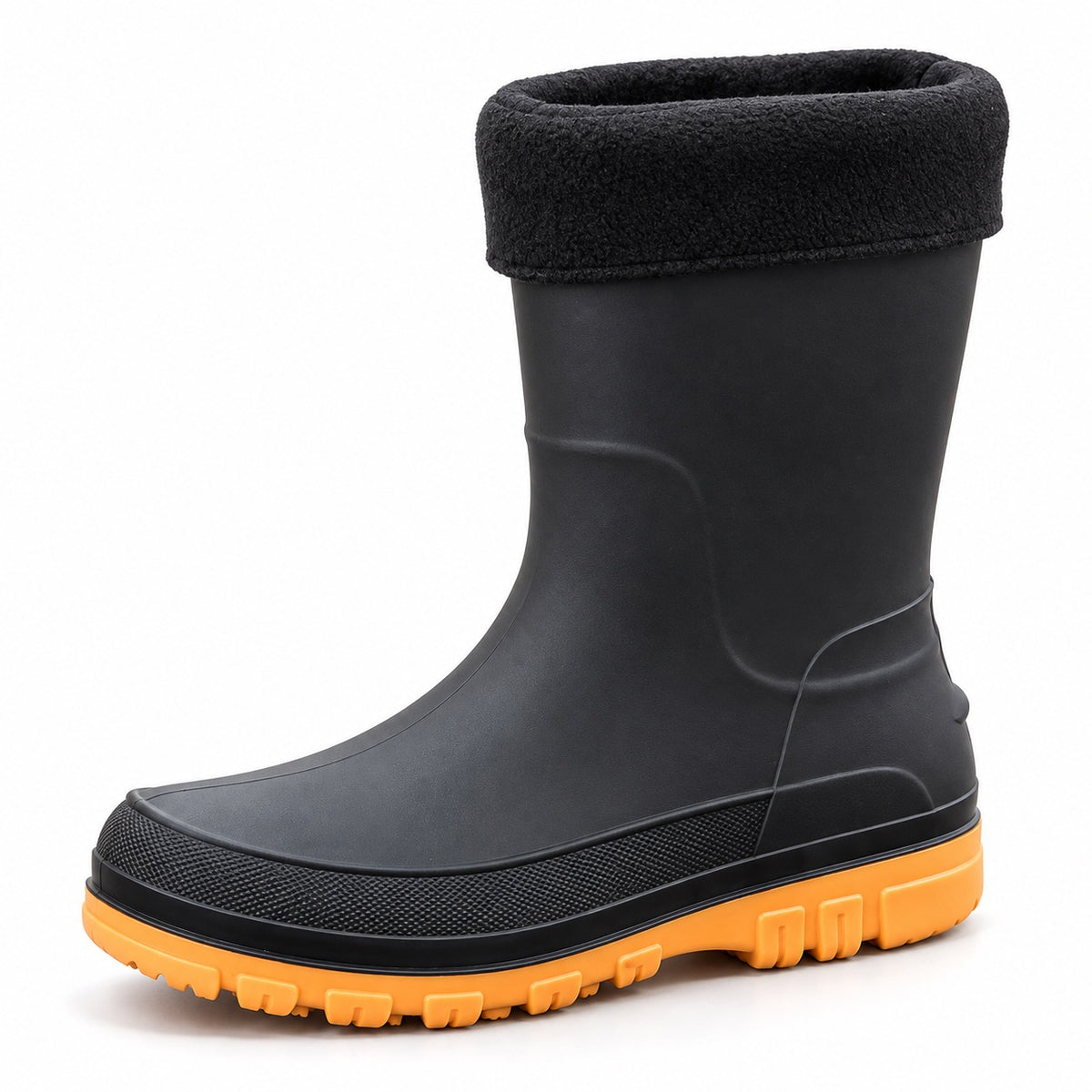 Felix – Men's Wide Calf Boots in Cotton Yellow