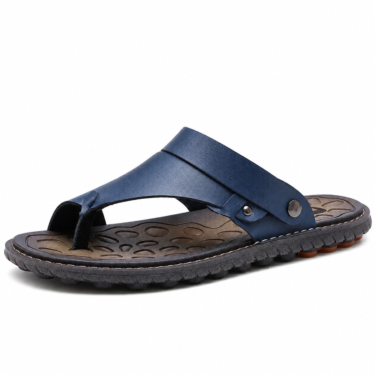 Finley – Unisex Wide Toe Box Sandals in Blue