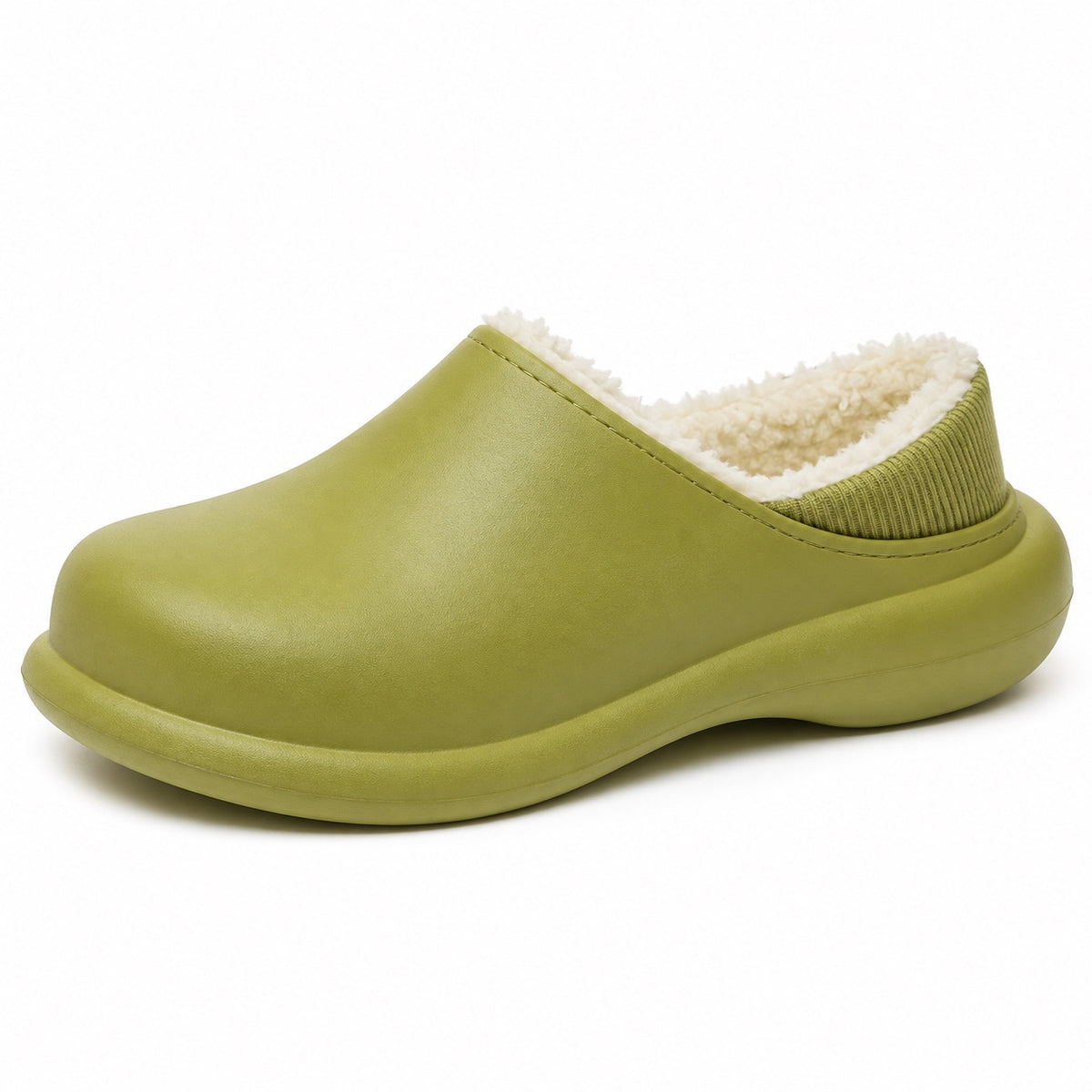 Flowers – Unisex Comfort Slippers in Green