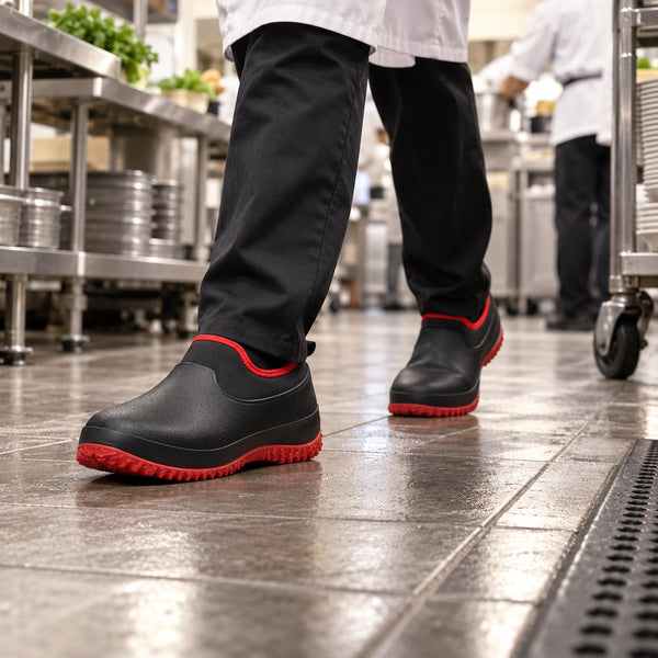 Fowler – Unisex Nursing Shoes, worn on a walk