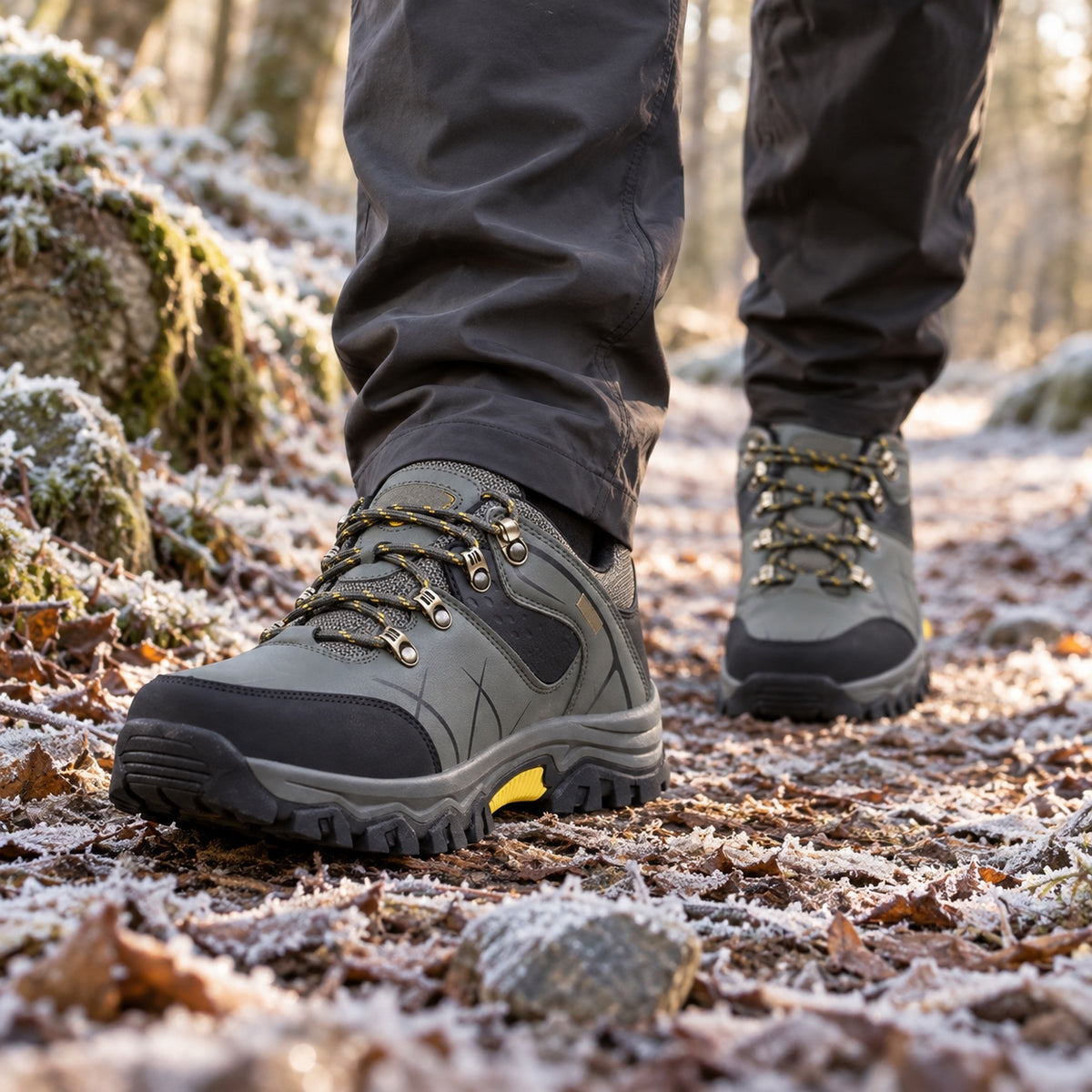 Frederick – Men's Non-Slip Sneakers, worn on a walk