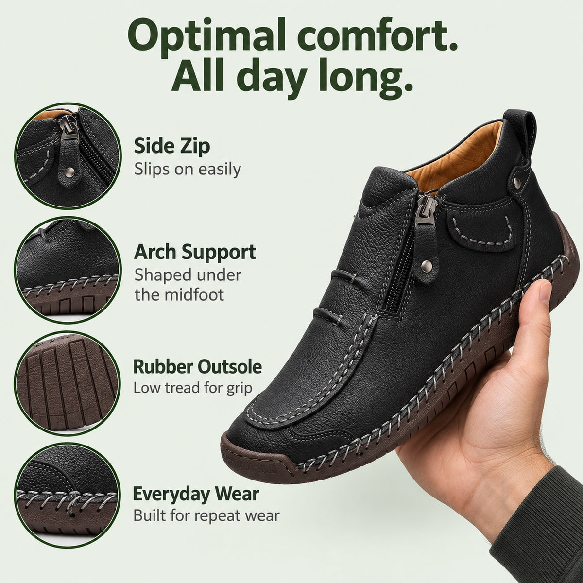 Fredrick – Men's Arch Support Shoes, features