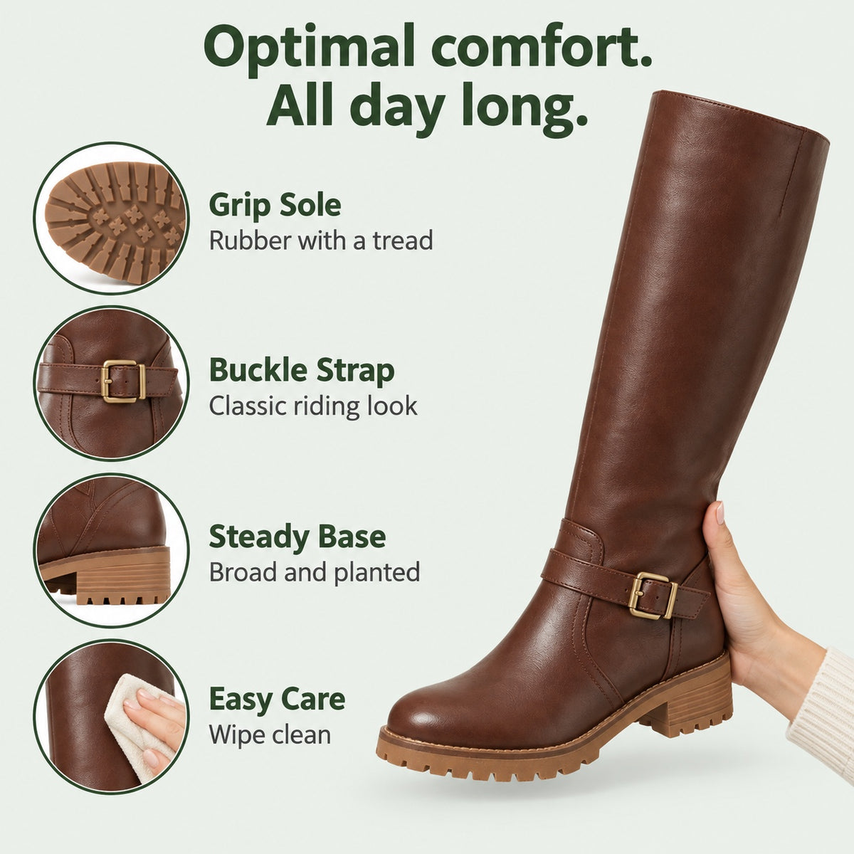 French – Unisex Comfort Boots, features