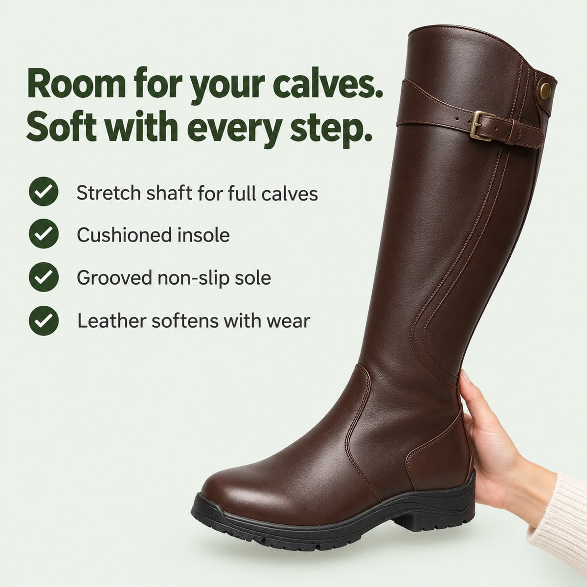 Fuller – Unisex Wide Calf Boots, key benefits