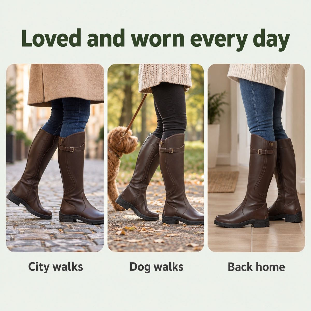 Fuller – Unisex Wide Calf Boots, worn every day