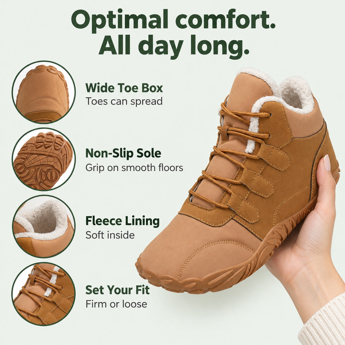 Garner – Unisex Comfort Boots, features