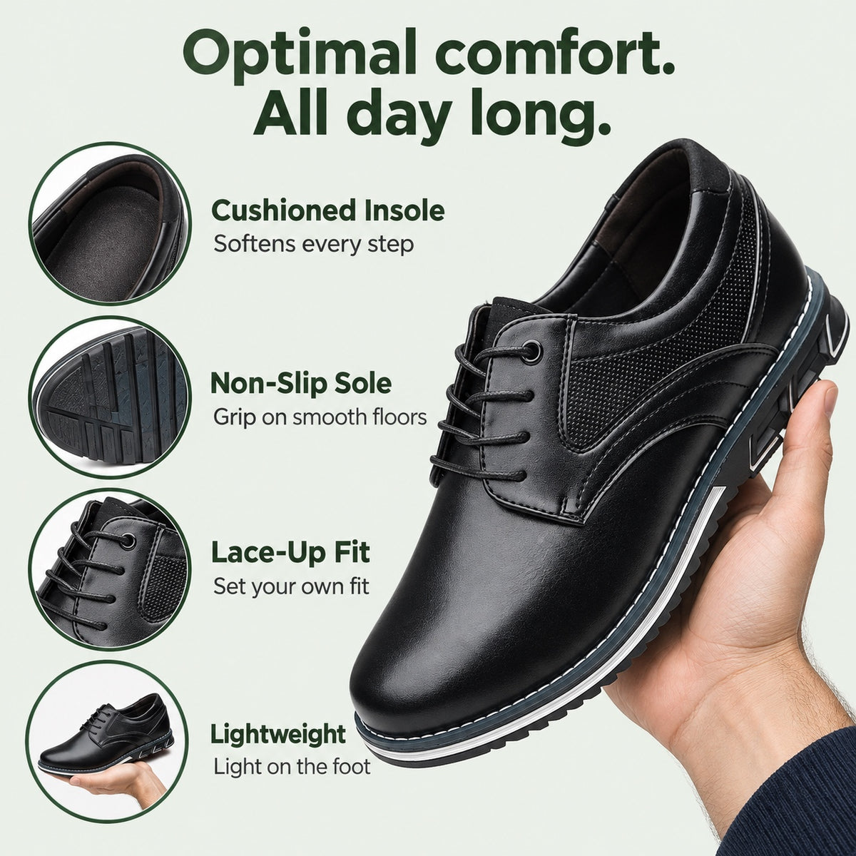 Garry – Men's Non-Slip Shoes, features