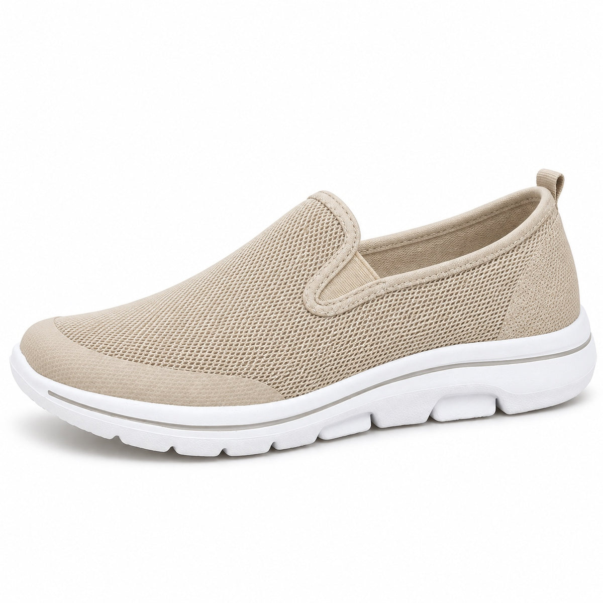 Geneva – Women's Wide Toe Box Sneakers in Beige