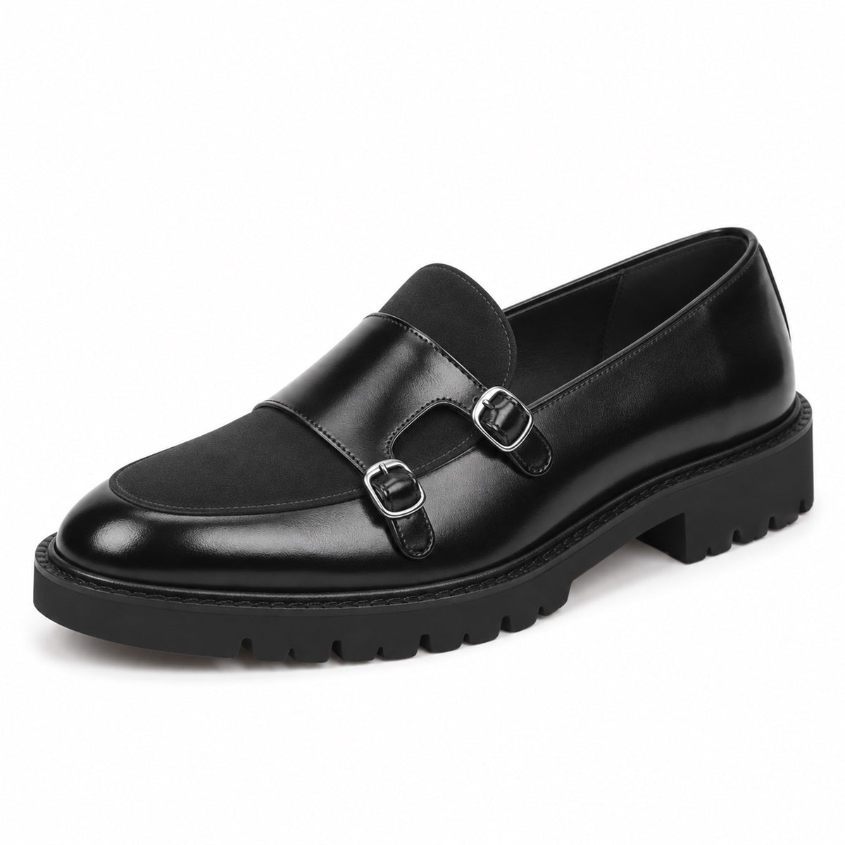 Geoffrey – Men's Wide Toe Box Loafers in Black