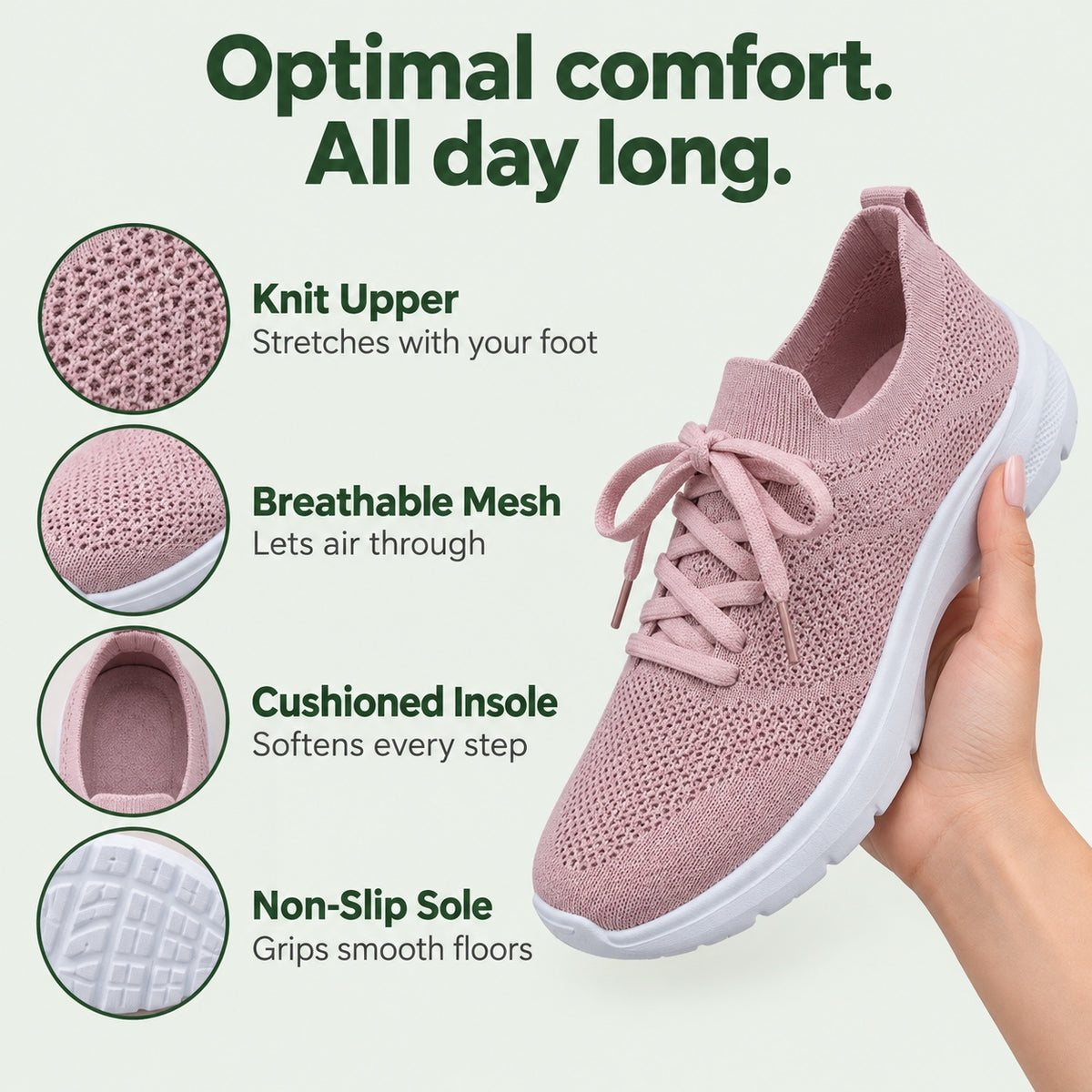 Georgia – Women's Nursing Sneakers, features