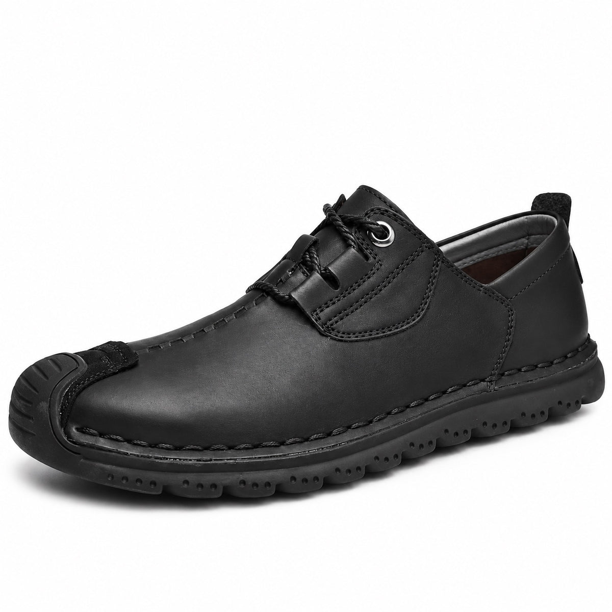Gerard – Men's Wide Toe Box Loafers in Black