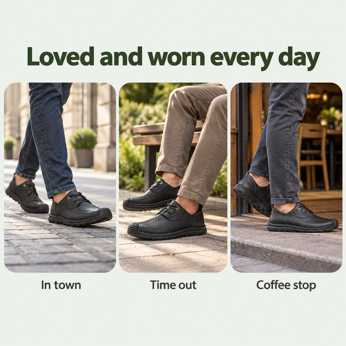 Gerard – Men's Wide Toe Box Loafers, worn every day