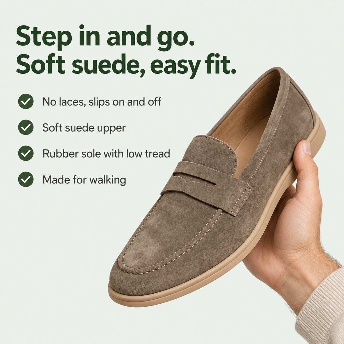 Gerardo – Men's Slip-On Loafers, key benefits