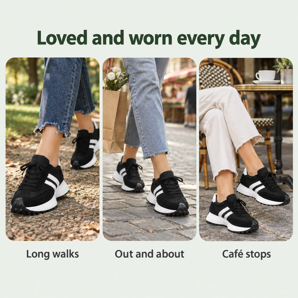 Gladys – Women's Walking Sneakers, worn every day