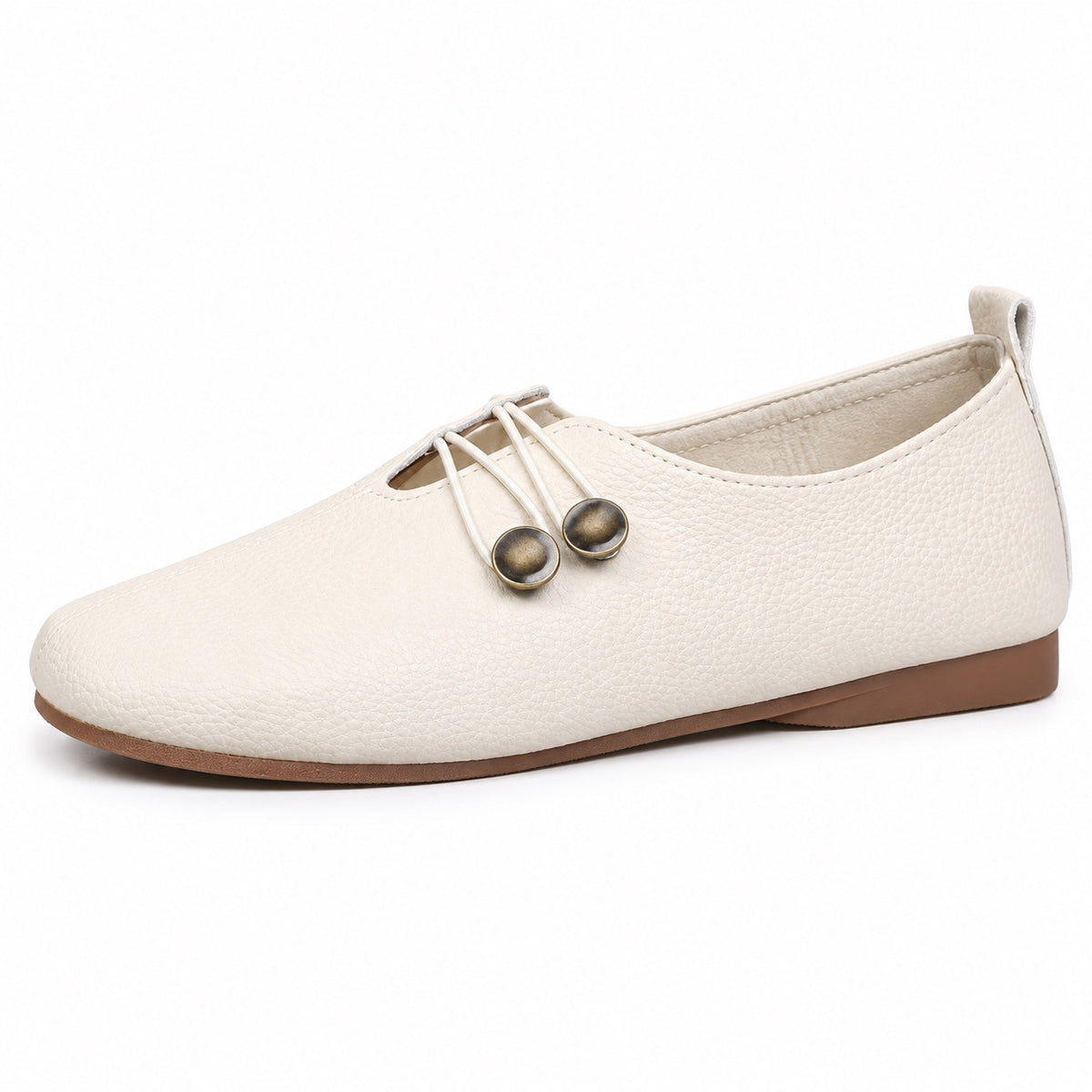 Goodwin – Unisex Slip-On Loafers in White