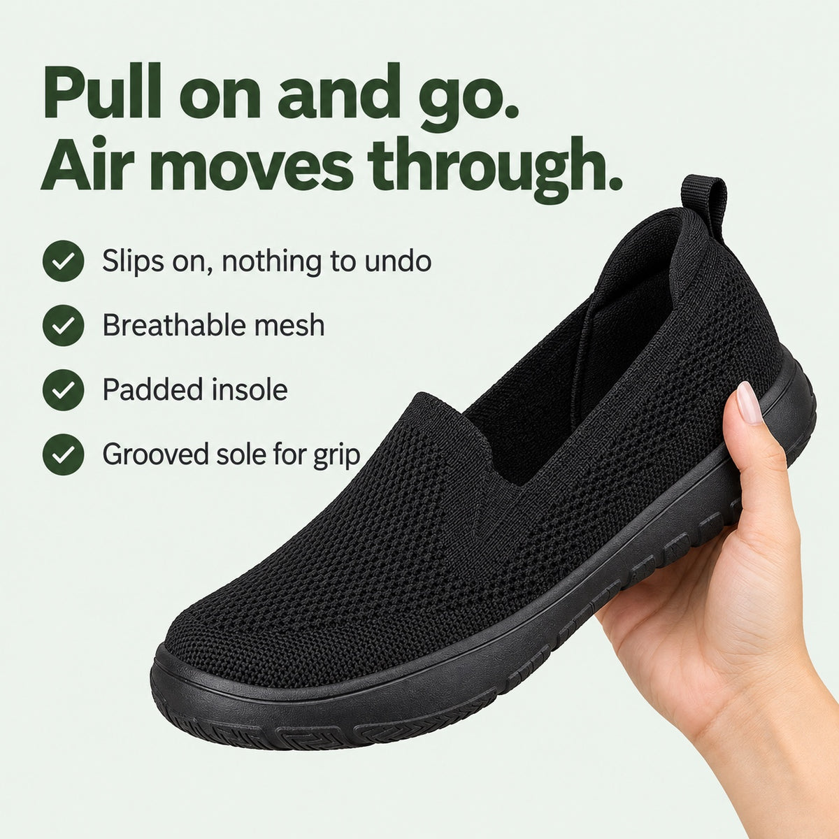 Green – Unisex Nursing Sneakers, key benefits