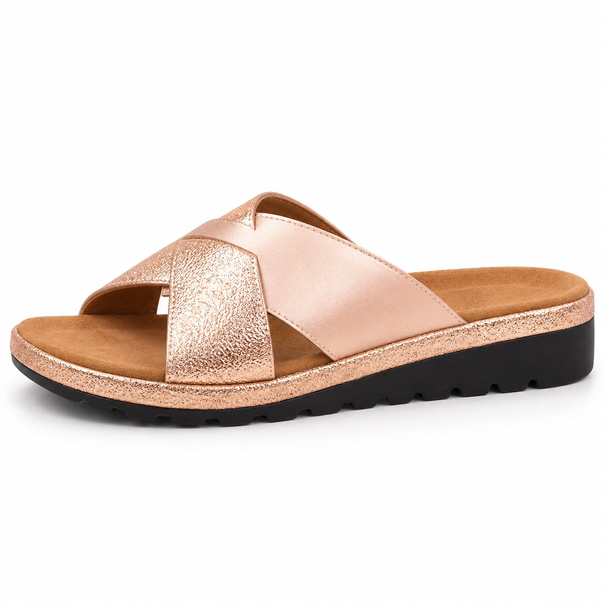 Hamilton – Unisex Wide Toe Box Sandals in PEACH