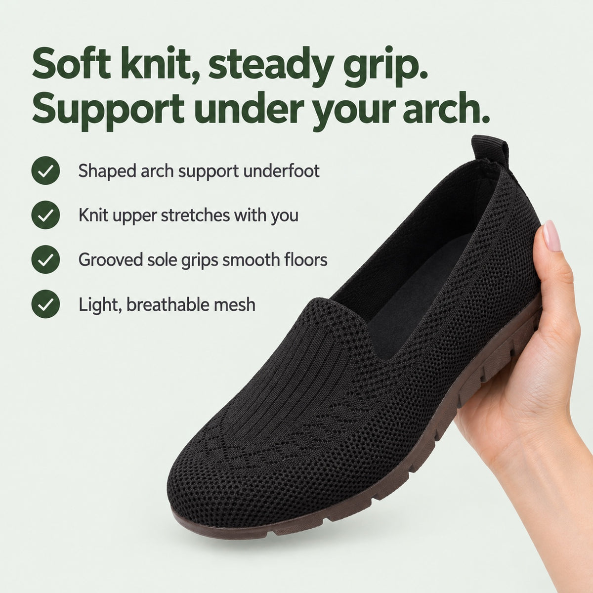 Hannah – Women's Arch Support Loafers, key benefits
