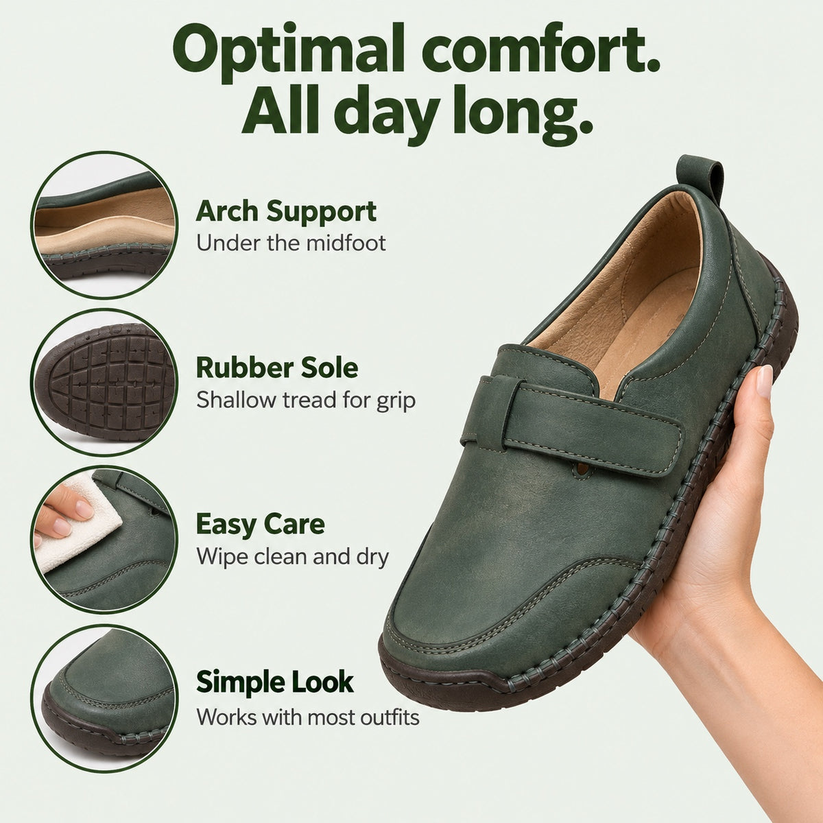 Hansen – Unisex Orthopedic Loafers, features