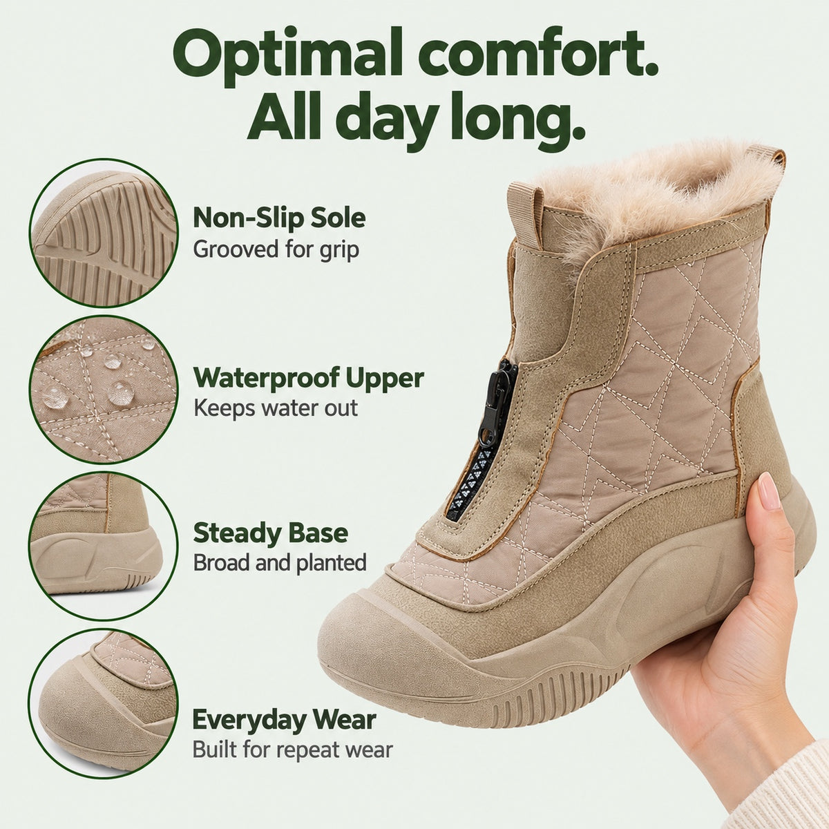 Harmon – Unisex Comfort Boots, features
