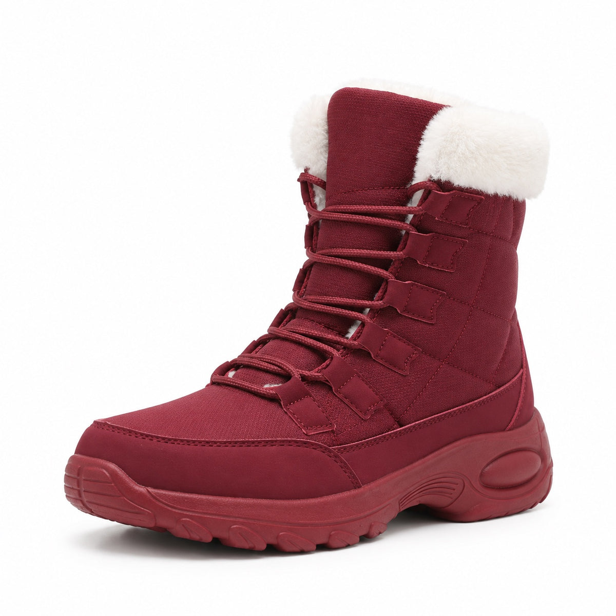Harriet – Women's Wide Calf Boots in Red