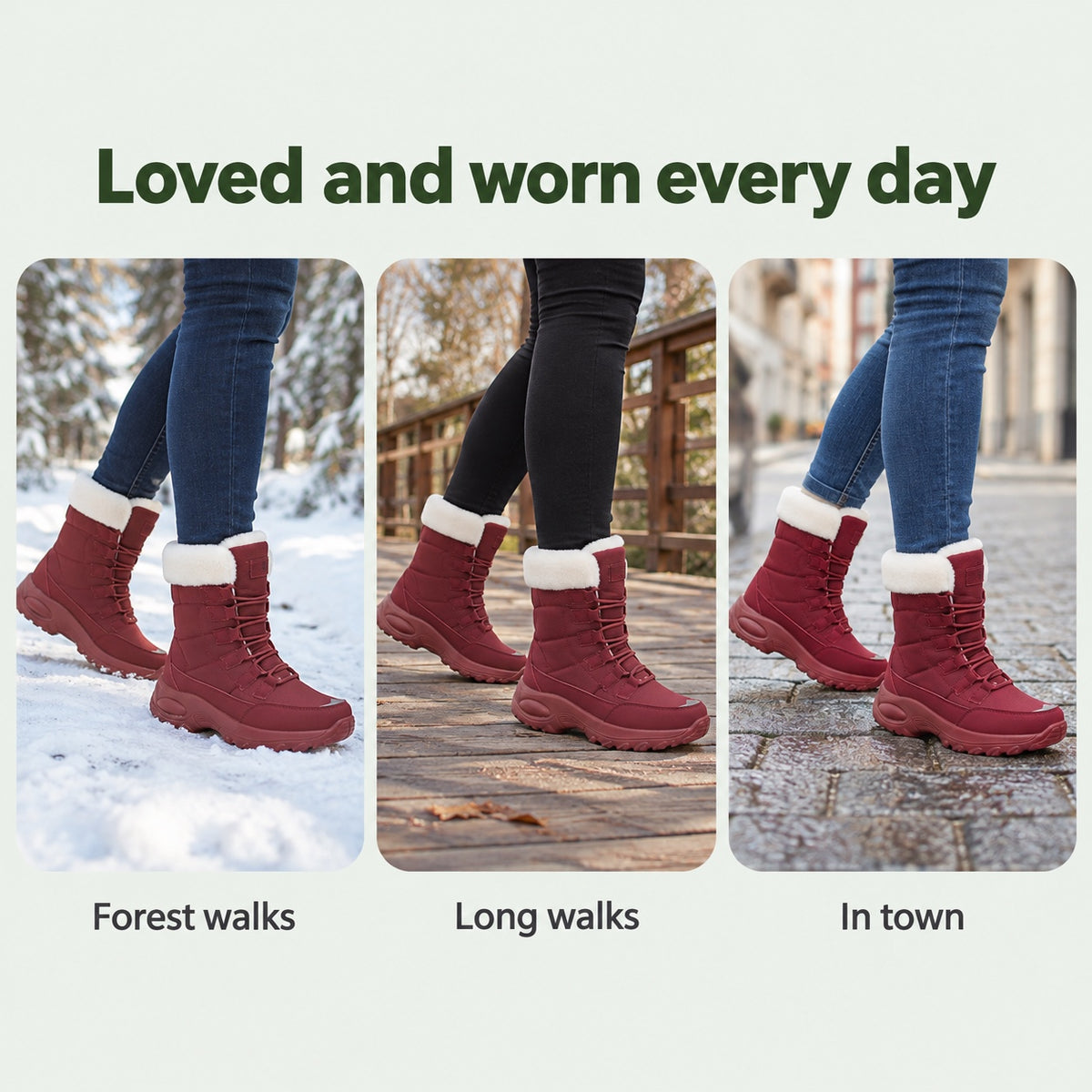 Harriet – Women's Wide Calf Boots, worn every day