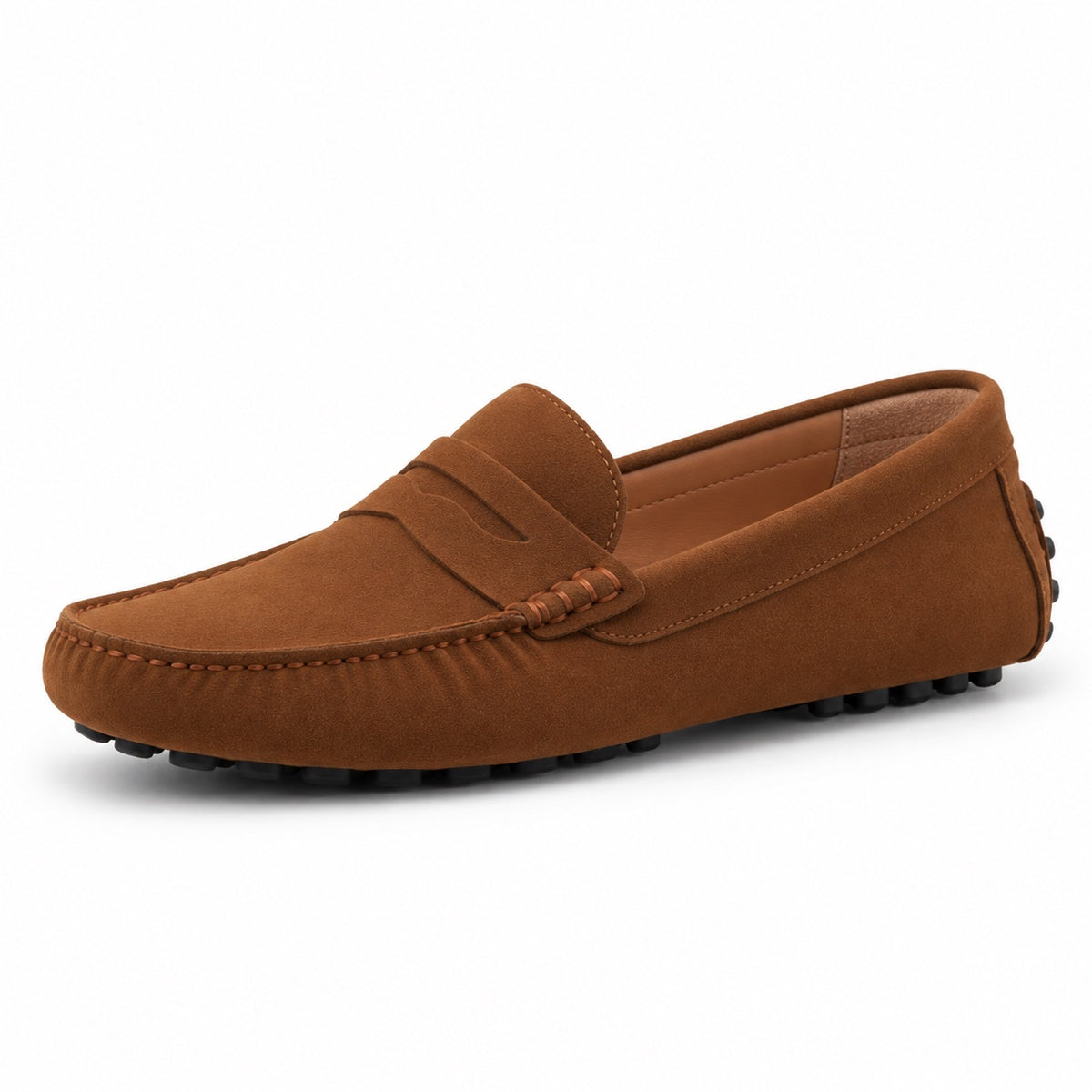 Harvey – Men's Wide Toe Box Loafers in Brown