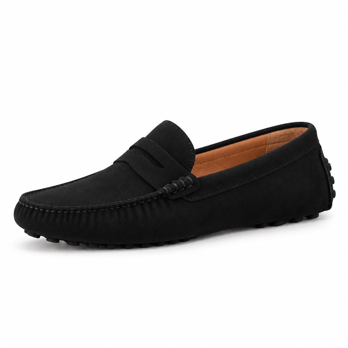 Harvey – Men's Wide Toe Box Loafers in Black