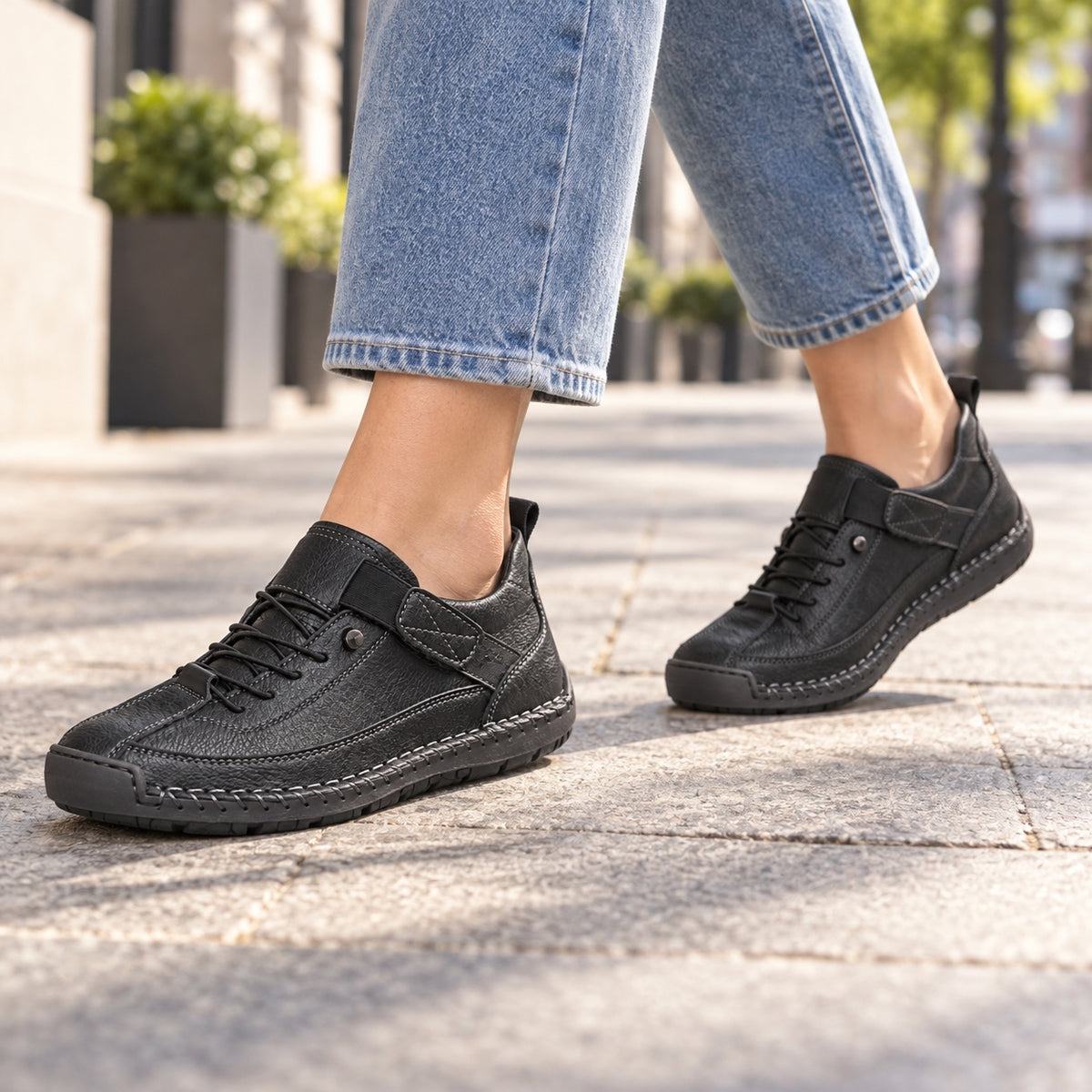 Hattie – Women's Walking Sneakers, worn on a walk